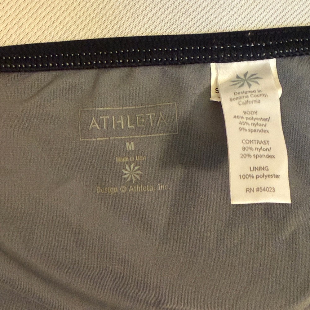 Athleta Gray Bikini Set Size M in Excellent Used Condition, Super Cute - Picture 6 of 9